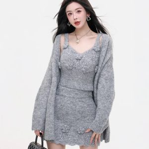 women's knitted suit